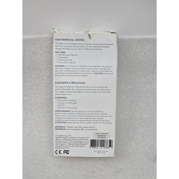 Glossmetics Electronic Electric Wireless Hair Removal Device - Picture 2 of 2